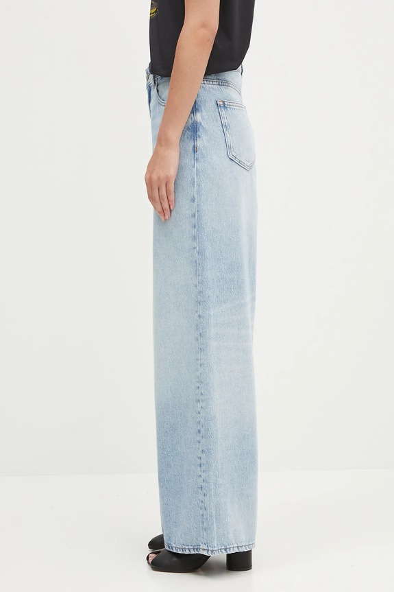 GANNI jeansy Soft Rigid Denim Baggy J1743 niebieski AW25