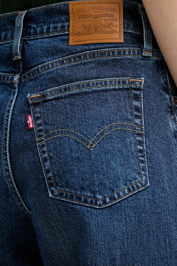 Levi's jeans 728 HR WIDE LEG albastru 0039B.0004