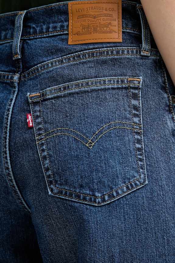 Levi's jeans 728 HR WIDE LEG albastru 0039B.0004