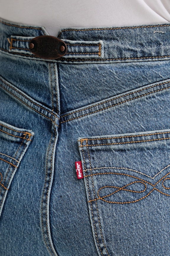 Levi's jeans RIBCAGE FL WESTERN albastru 001UT