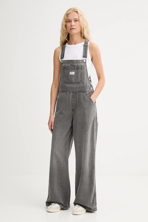 Levi's salopette di jeans XL OVERALL grigio 001V0.0009