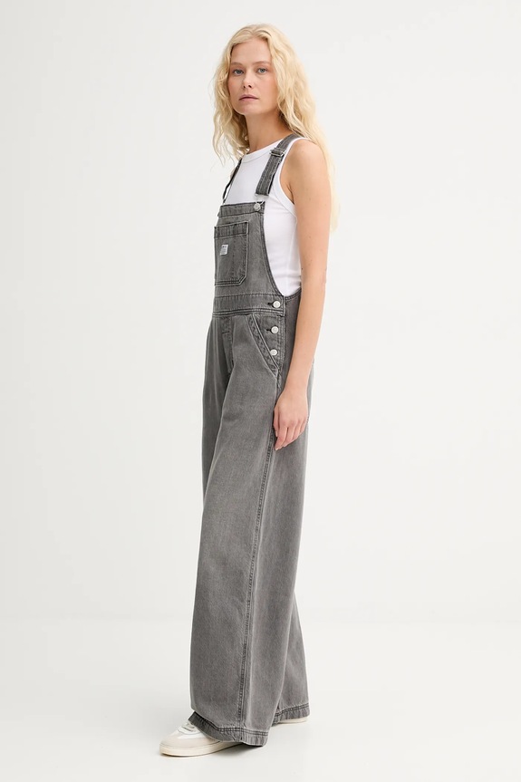 Levi's salopette di jeans XL OVERALL 001V0.0009 grigio AW25