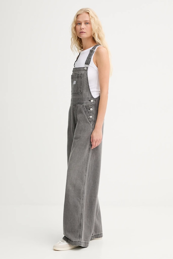 Levi's salopette di jeans XL OVERALL 001V0.0009 grigio AW25