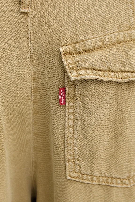 Levi's pantaloni BAGGY DAD CARGO verde 003IN.0005