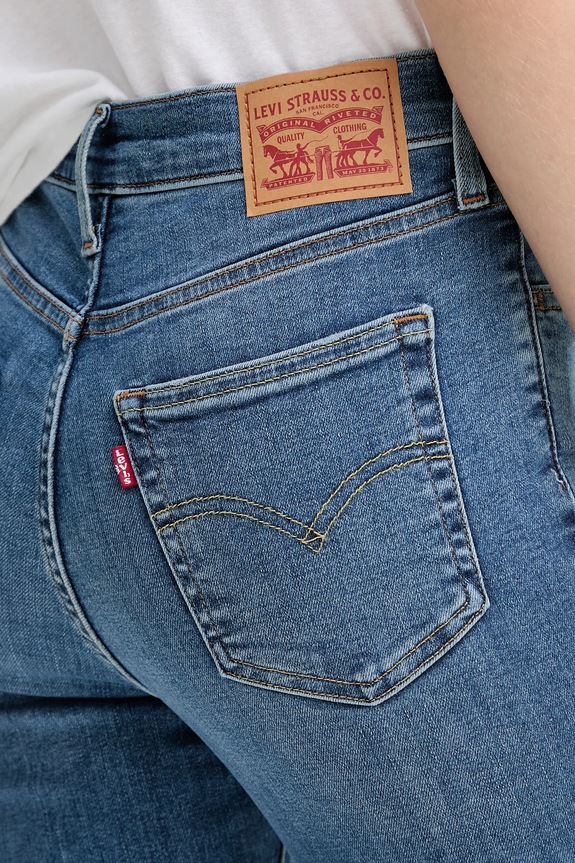Levi's jeans 720 HIRISE SUPER SKINNY albastru 52797.0396