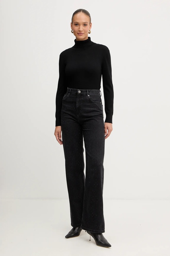 Twinset jeansy 252TT2271 czarny AW25