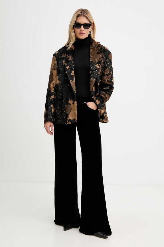 Armani Exchange pantaloni in velluto XW001184.AF16093 nero AW25