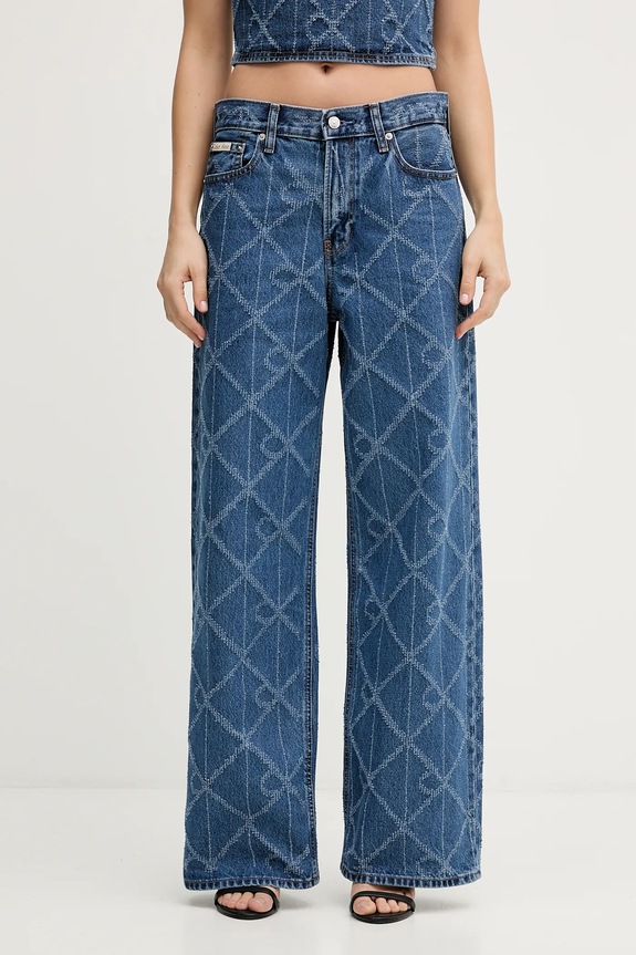 Τζιν παντελόνι Calvin Klein Jeans Planet friendly μπλε LV047D709G