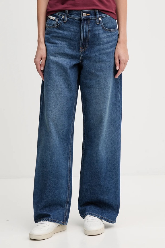 Rifle Calvin Klein Jeans modrá LV047D716G