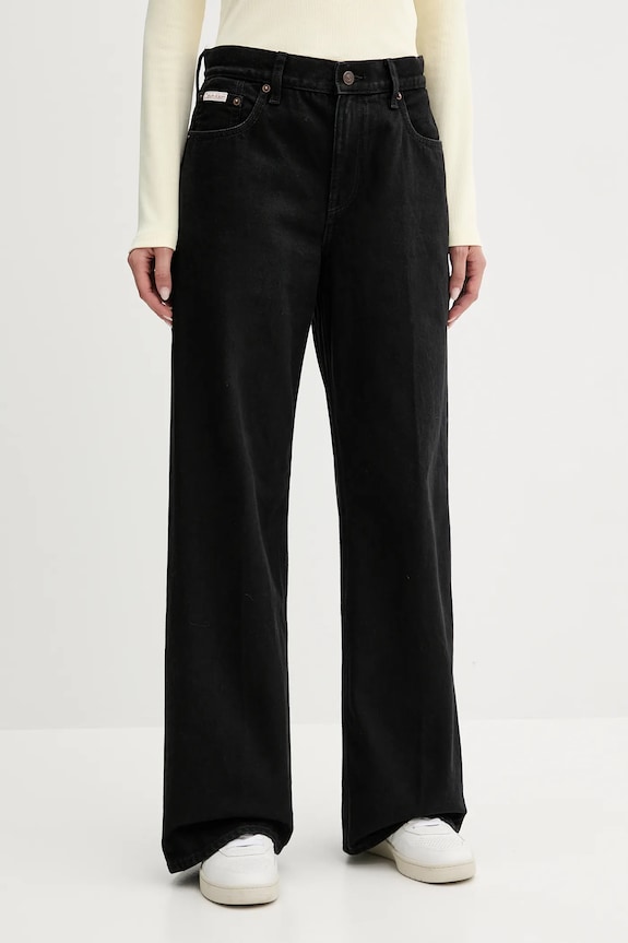 Rifle Calvin Klein Jeans čierna LV047D713G