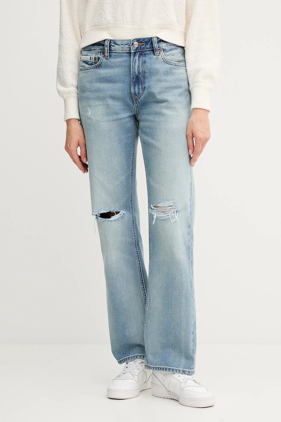 Rifle Calvin Klein Jeans modrá LV047B918G