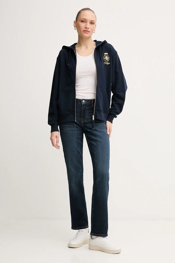 Tommy Hilfiger jeansy WW0WW47487 granatowy AW25