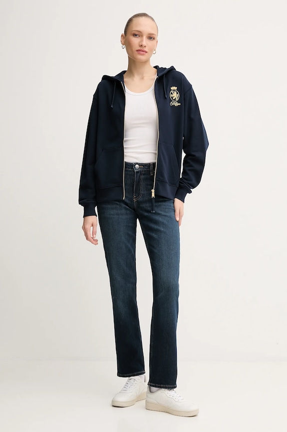 Tommy Hilfiger jeansy WW0WW47487 granatowy AW25