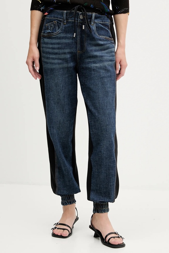 Desigual pantaloni tuta KIMY maglia blu navy 25WWDD08