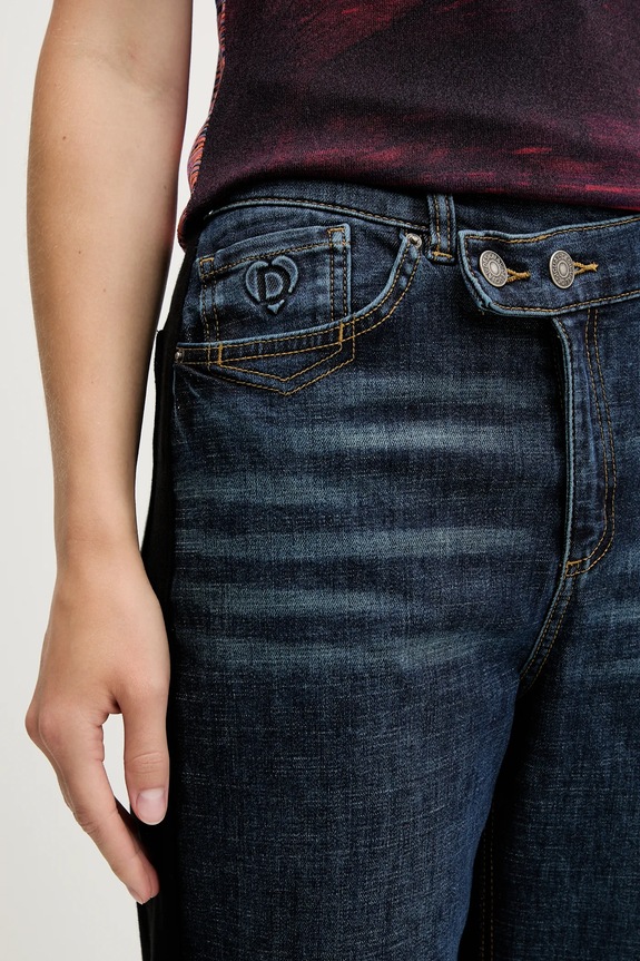 Desigual pantaloni de trening TWIST albastru 25WWDD14
