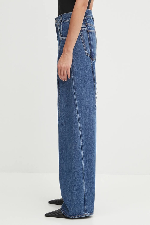 Džíny VETEMENTS Cut Reconstructed UH76DP460MB3 modrá AW25
