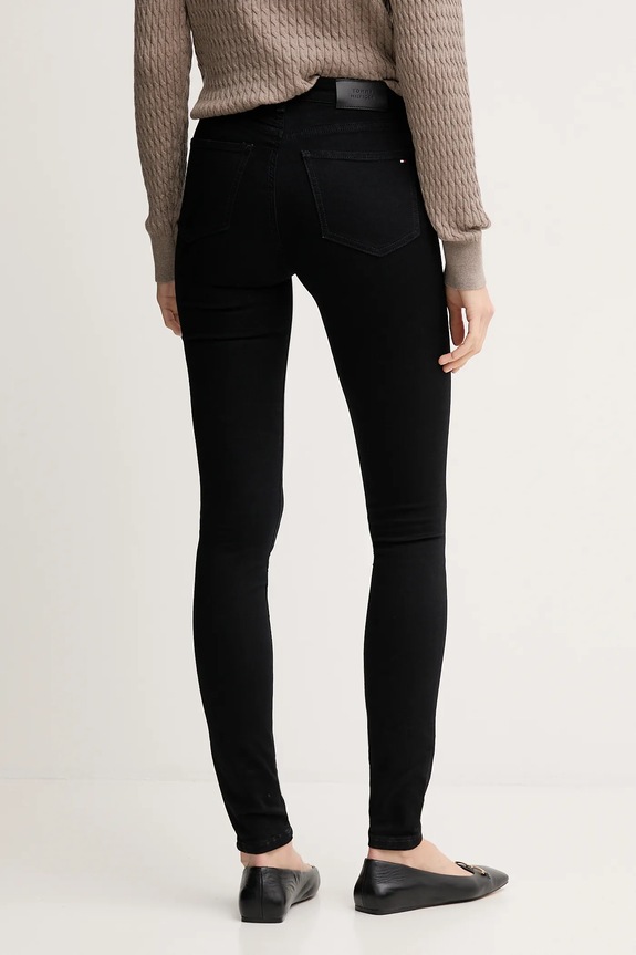 Ρούχα Τζιν παντελόνι Tommy Hilfiger WW0WW46720 μαύρο