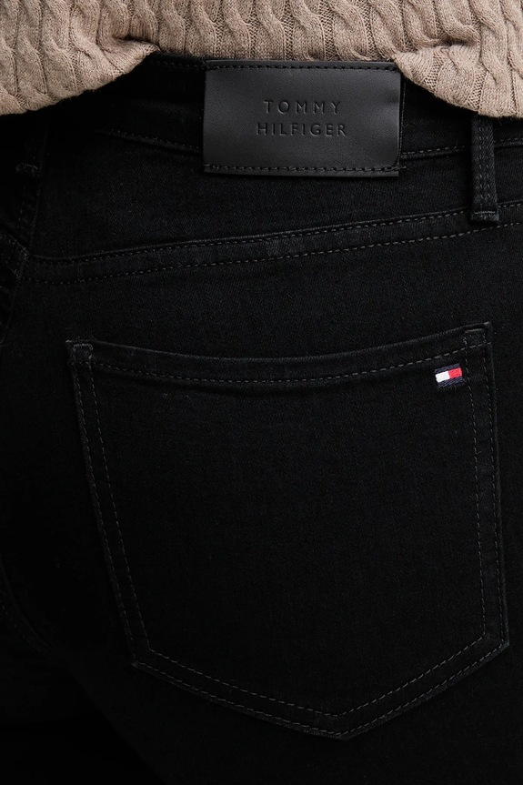 Τζιν παντελόνι Tommy Hilfiger μαύρο WW0WW46720