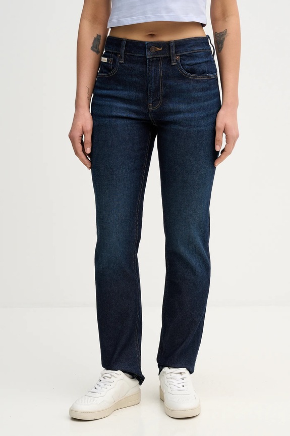 Τζιν παντελόνι Calvin Klein Jeans σκούρο μπλε LV147D781G