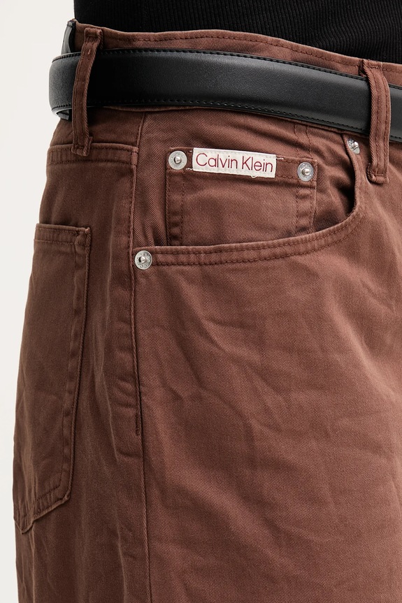 Ρούχα Τζιν παντελόνι Calvin Klein Jeans LV044D615G καφέ