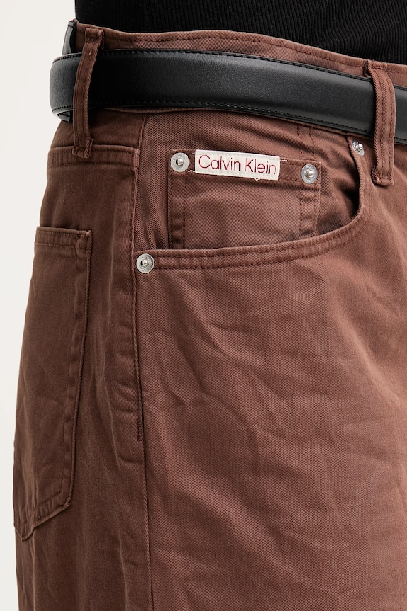 Ρούχα Τζιν παντελόνι Calvin Klein Jeans LV044D615G καφέ