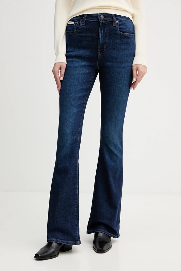 Τζιν παντελόνι Calvin Klein Jeans σκούρο μπλε LV047D755G