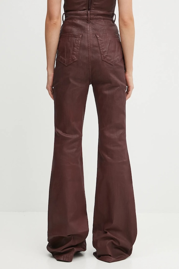 Odzież Rick Owens DRKSHDW jeansy Bolan Bootcut DS02E7311.SDSW czerwony
