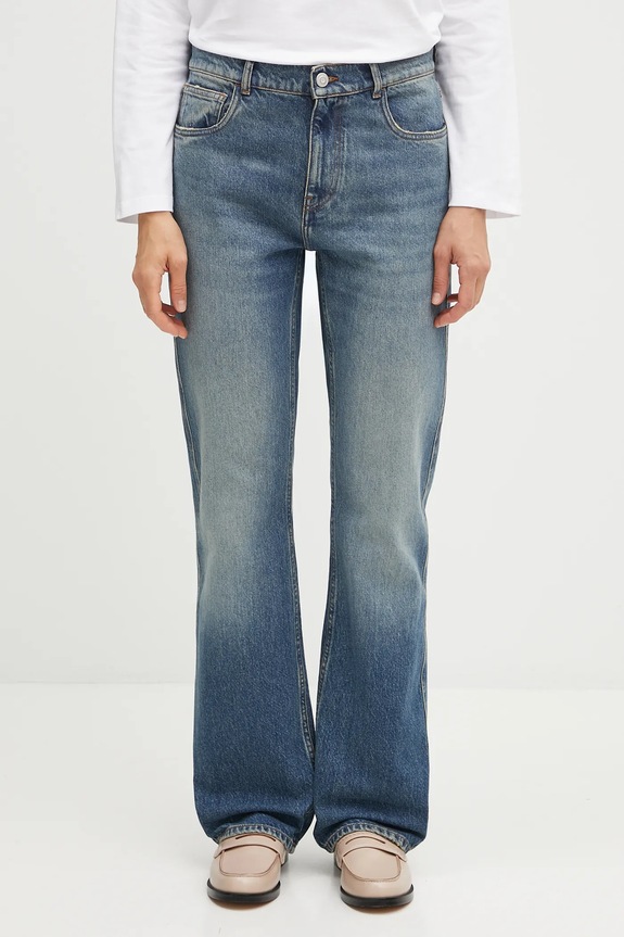 Coperni jeansy Denim Boyfriend high niebieski COPP163F2022