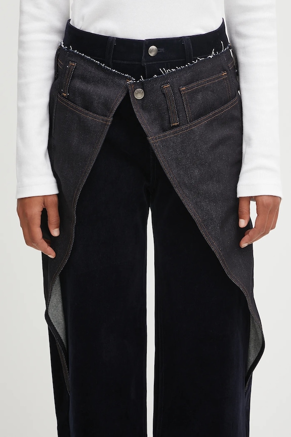 Andersson Bell pantaloni Zoe Wrap blu navy apa850w