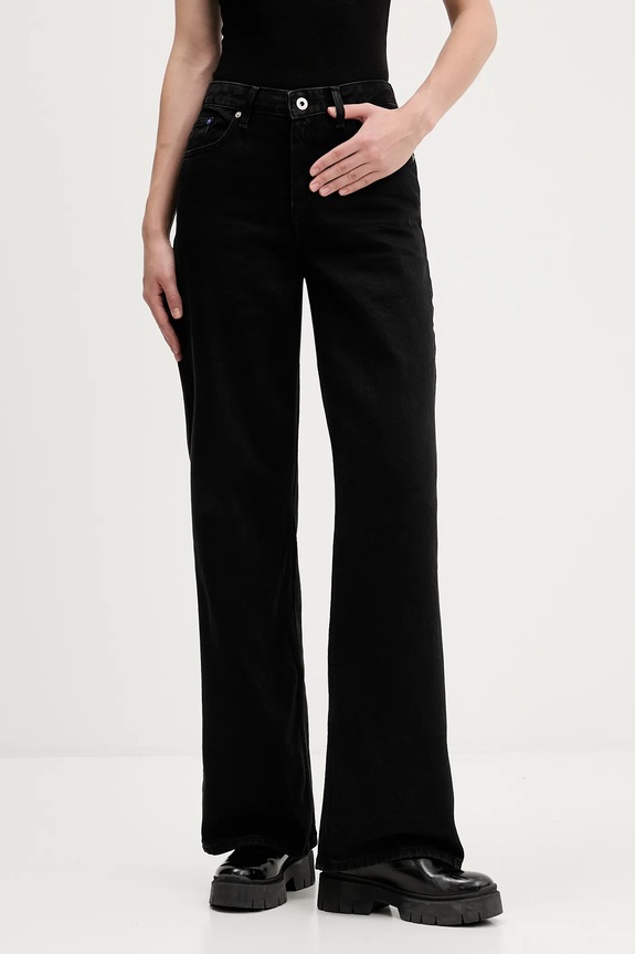Karl Lagerfeld Jeans jeansy Planet friendly czarny A4W10043