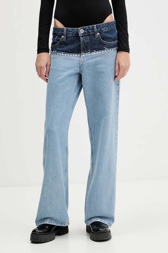 Rifle Karl Lagerfeld Jeans Planet friendly modrá A4W10046