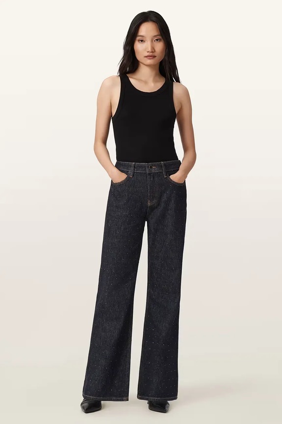 Τζιν παντελόνι AllSaints EMBER Planet friendly μαύρο W098ED