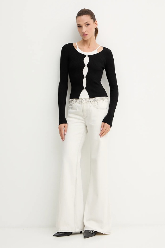 Miss Sixty jeansy 6S3JJ00300 biały AW25