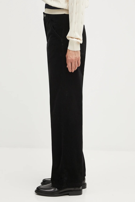 Carhartt WIP pantaloni in velluto a coste W' Simple Pant I033889.8902 nero AW25