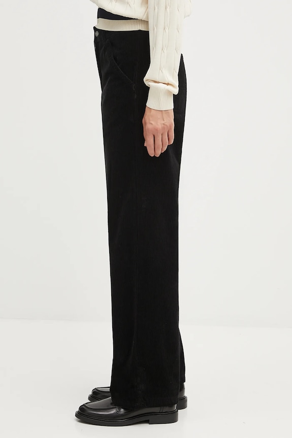 Carhartt WIP pantaloni in velluto a coste W' Simple Pant I033889.8902 nero AW25