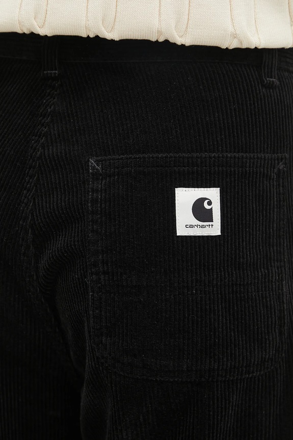 Carhartt WIP pantaloni in velluto a coste W' Simple Pant nero I033889.8902