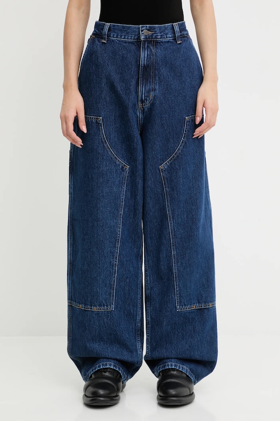 Τζιν παντελόνι Carhartt WIP W' Brandon Double Knee Pant μπλε I034635.106