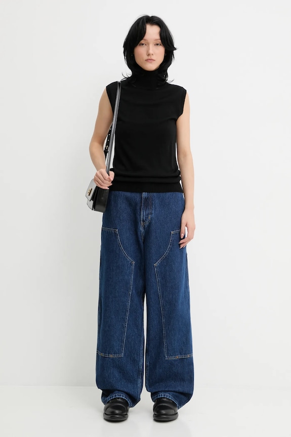 Τζιν παντελόνι Carhartt WIP W' Brandon Double Knee Pant I034635.106 μπλε