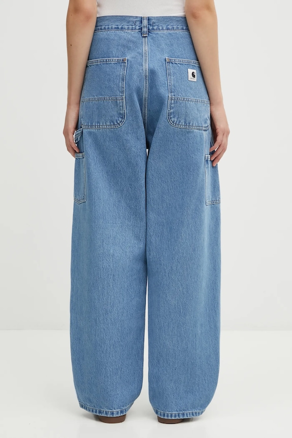 Odjeća Traperice Carhartt WIP W' Brandon Double Knee Pant I034635.112 plava