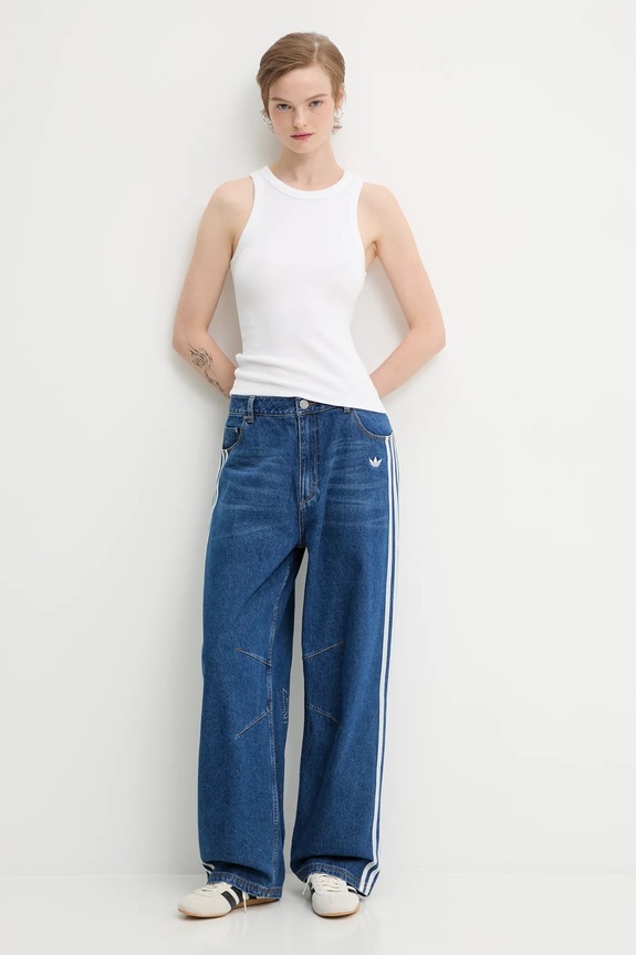 Джинси adidas Originals Baggy Gfx KC6278 блакитний AW25