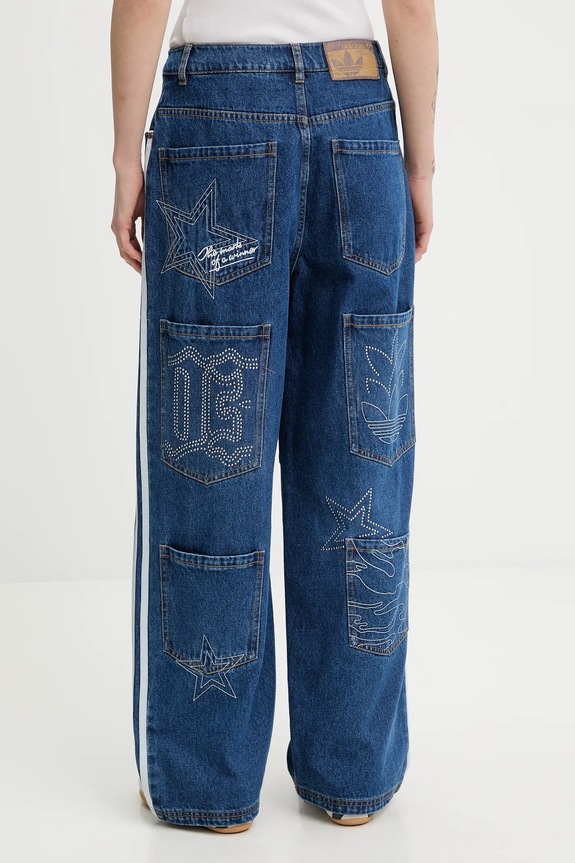 Одяг Джинси adidas Originals Baggy Gfx KC6278 блакитний