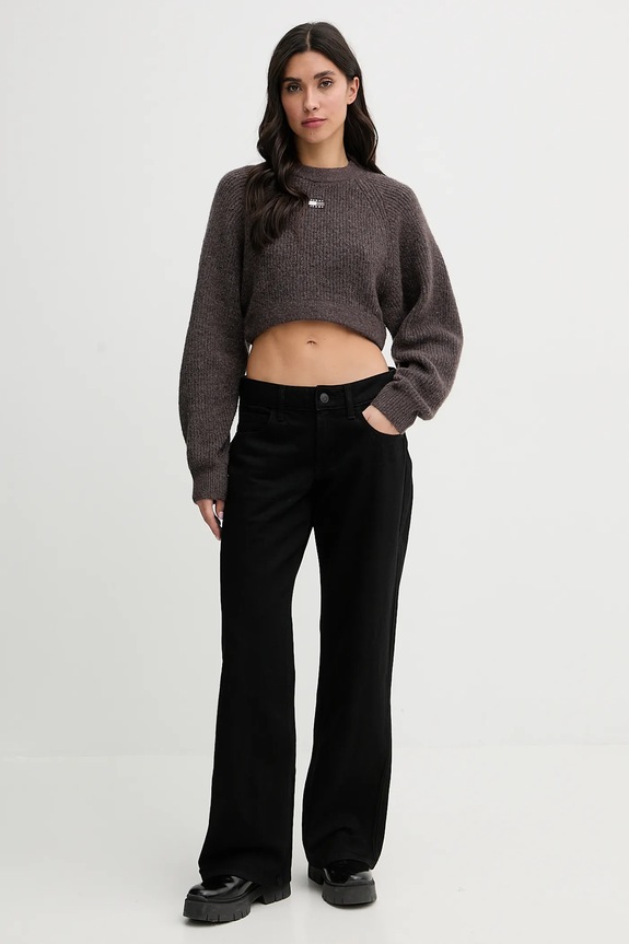 Hollister Co. jeansy KI355.5439.975 czarny AW25