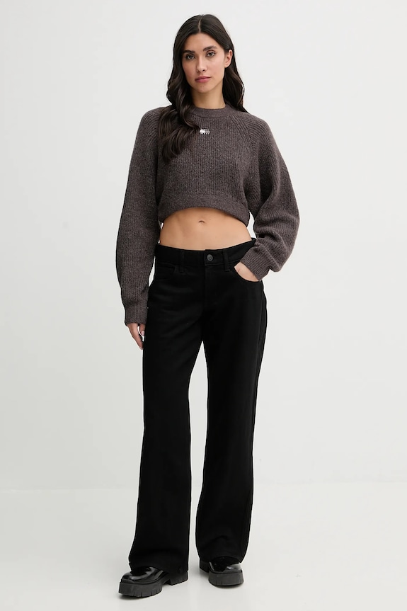 Hollister Co. jeansy KI355.5439.975 czarny AW25