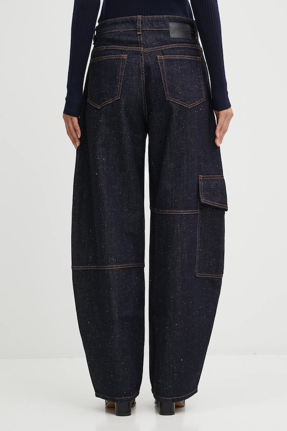 Odzież GANNI jeansy Neppy Denim Carpenter J1765 granatowy