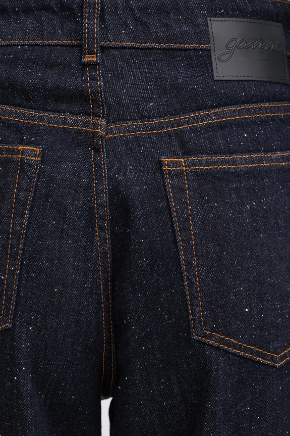 GANNI jeansy Neppy Denim Carpenter J1765 granatowy