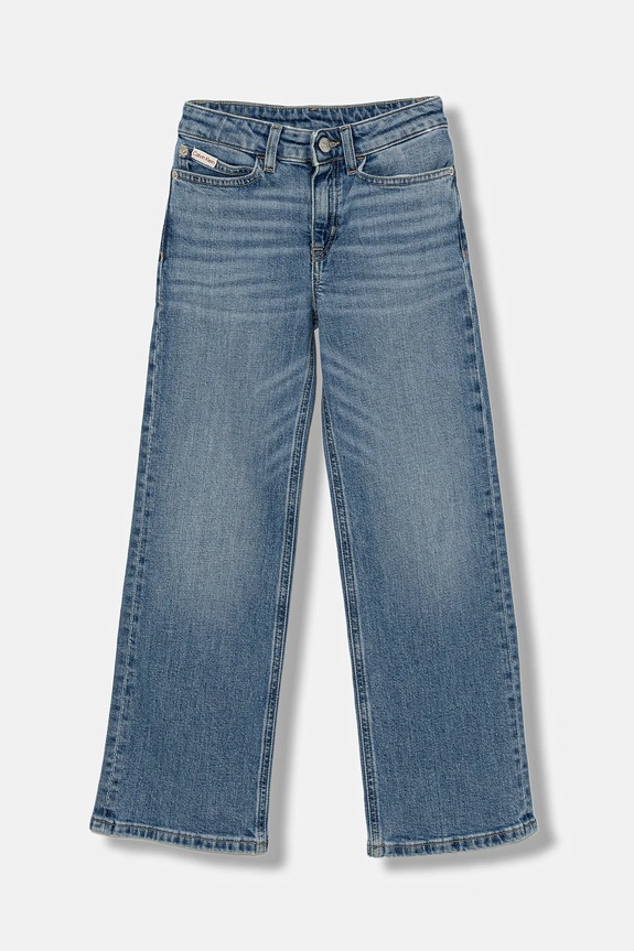 Dječje traperice Calvin Klein Jeans HR WIDE LEG IG0IG02985.9BYA plava AW25