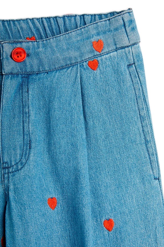 Mini Rodini jeansy dziecięce Mini hearts niebieski 2563011760