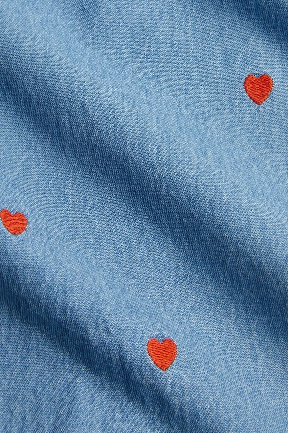 Mini Rodini jeansy dziecięce Mini hearts 2563011760 niebieski