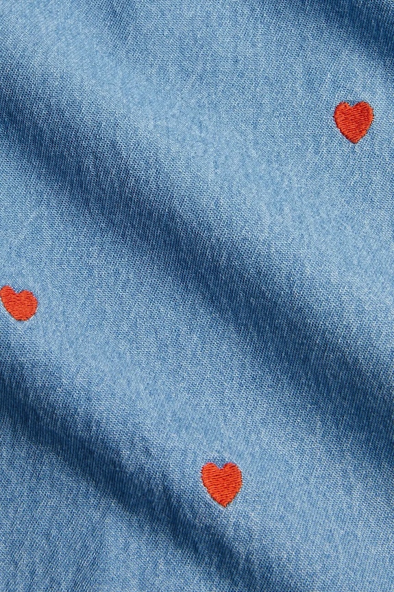 Mini Rodini jeansy dziecięce Mini hearts 2563011760 niebieski