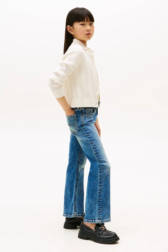 Tommy Hilfiger jeansy FLARE KG0KG08643.9BYA niebieski